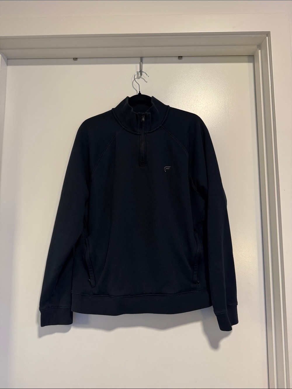 Men's Fabletics Black Fleece Half-Zip Pullover